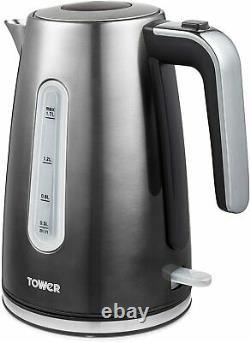 Kitchen 3 Piece Set Tower Ombre Collection Jug Kettle Toaster and Microwave SALE