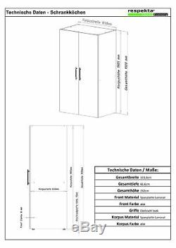 Kitchen Cupboard Mini Range Single Block White respekta