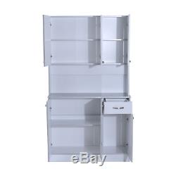 Kitchen Storage Cabinet Table Shelf Organizer Pantry Dining Furniture Microwave