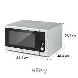 Klarstein CombiWave Microwave 43 Litres 1000 Watts 11 Power Levels Stainless