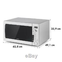 Klarstein Microwave 60 Litres 1200 Watts 10 Power Levels Stainless Steel