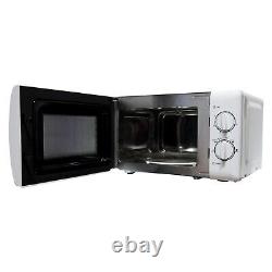 Manual Microwave, 800 W, 20 Litre, 30 Minute Timer, White, Igenix IG2083
