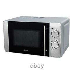Manual Microwave, 800 W, 20 Litre, Stainless Steel, Igenix IG2084