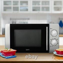 Manual Microwave, 800 W, 20 Litre, Stainless Steel, Igenix IG2084