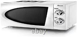 Manual Microwave White 20 Litre 800 Watt Kitchen Countertop SWAN