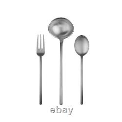 Mepra 1095VI22003 Due Ice Serving Set 3 Piece Set, Brushed Stainless-S