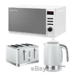 Microwave Digital Kettle Toaster Set White RHM2079A Russell Hobbs Sale Deal Buy