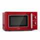 Microwave Grill Kitchen Retro Cooking 20l 700 W / 1000 W Stainless Steel Red