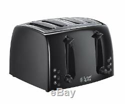 Microwave Kettle Toaster Set 4 Slot Toaster Black Russell Hobbs Sale Cheap