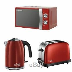 Microwave Kettle Toaster Set Manual Sale Russell Hobbs Cheap Red Buy RHMM701R