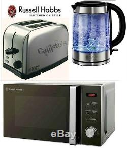 Microwave Kettle and Toaster Set Russell Hobbs Glass Kettle 2 Slot Toaster New