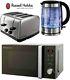 Microwave Kettle And Toaster Set Russell Hobbs Glass Kettle Futura Toaster New