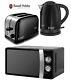 Microwave Kettle And Toaster Set Russell Hobbs Kettle & 2 Slot Toaster Black