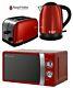 Microwave Kettle And Toaster Set Russell Hobbs Kettle & 2 Slot Toaster Red