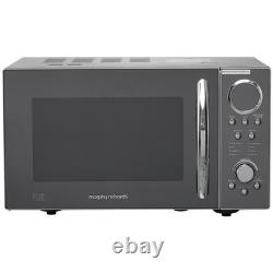 Microwave Morphy Richards 900W Solo Microwave Silver 23L Flatbed Defrost USED