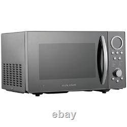 Microwave Morphy Richards 900W Solo Microwave Silver 23L Flatbed Defrost USED