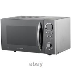 Microwave Morphy Richards 900W Solo Microwave Silver 23L Flatbed Defrost USED