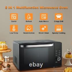 Microwave Oven 1000W 34L Combo ECO Mode Auto Menu Child Lock Easy Clean Black