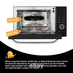 Microwave Oven 1000W 34L Combo ECO Mode Auto Menu Child Lock Easy Clean Black