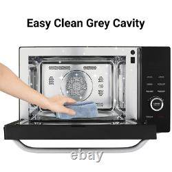 Microwave Oven 1000W 34L Combo ECO Mode Auto Menu Child Lock Easy Clean Black