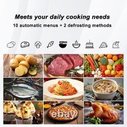 Microwave Oven 1000W 34L Combo ECO Mode Auto Menu Child Lock Easy Clean Black