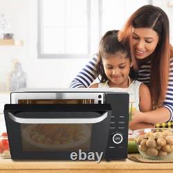 Microwave Oven 1000W 34L Combo ECO Mode Auto Menu Child Lock Easy Clean Black