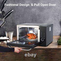Microwave Oven 1000W 34L Combo ECO Mode Auto Menu Child Lock Easy Clean Black