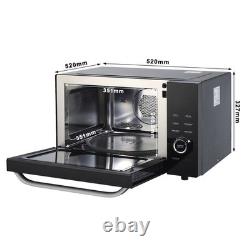 Microwave Oven 1000W 34L Combo ECO Mode Auto Menu Child Lock Easy Clean Black