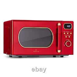 Microwave Oven Digital 20 L 800W Defrost 8 Programmes Grill Freestanding LED Red