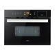 Microwave Oven Grill Built-in Steamer 34 L 900 W Defrost Stainless Steel Black