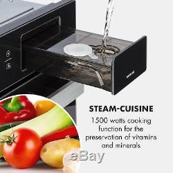 Microwave Oven Grill Built-in Steamer 34 L 900 W Defrost Stainless steel black