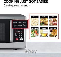 Microwave Oven with Digital Display Auto Defrost Easy Clean Stainless Steel