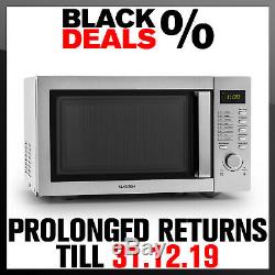 Microwave Pizza Oven Kitchen Grill Combination Stainless Steel 23L 1000W Timer