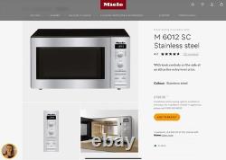 Miele M 6012 SC Freestanding Microwave Oven Stainless Steel