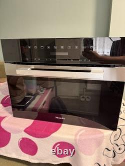 Miele PureLine H7240BM Clean Steel Built-In Compact Combination Microwave Oven