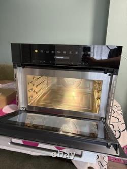 Miele PureLine H7240BM Clean Steel Built-In Compact Combination Microwave Oven