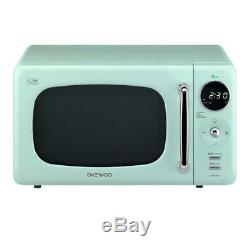 Mint Green Daewoo Retro Design Microwave + Breville Kettle & Toaster Kitchen Set