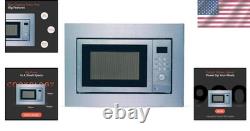 Modern 900W Integrated Microwave & Grill 25L with Auto Defrost & 10 Settings