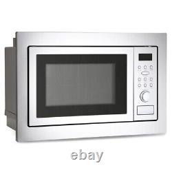 Montpellier Built-In Integrated 25Ltr Stainless Steel Microwave Grill 39cm Tall