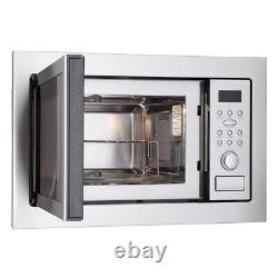 Montpellier Built-In Integrated 25Ltr Stainless Steel Microwave Grill 39cm Tall