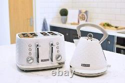 Morphy Richards 4 Slice Toaster and Kettle Set Russell Hobbs Microwave White