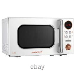 Morphy Richards 511504 Evoke 800 Watt Microwave Free Standing White / Rose Gold
