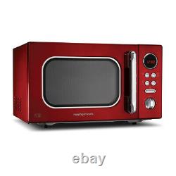 Morphy Richards 511512 Evoke 23 Litre Microwave in Red Brand new