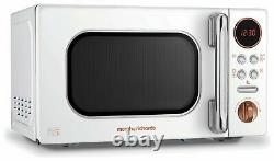 Morphy Richards EVO 800W 20L Flat Bed Standard Microwave White