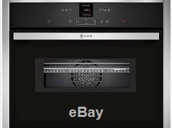 NEFF C17MR02N0B Built-in Combination Microwave Oven, Stainless Steel RRP £929 A