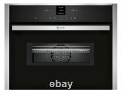 NEFF C17MR02N0B Built-in Combination Microwave Oven, Stainless used VGC