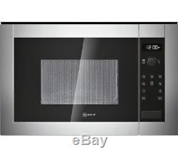 NEFF H11WE60N0G Built-in Solo Microwave Stainless Steel