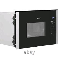 NEFF N50 HLAWD23N0B Built-in Solo Microwave Black Premium brand appliamce