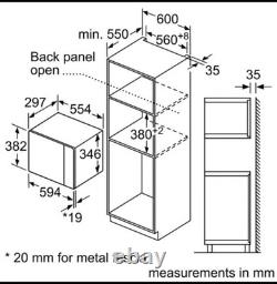 NEFF N50 HLAWD23N0B Built-in Solo Microwave Black Premium brand appliamce