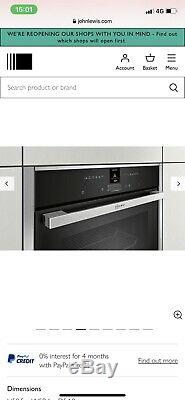 NEFF N70 B27CR22N1B Electric Oven £699 Stainless Steel